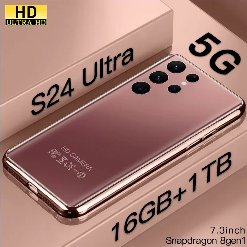 

S24 Ultra smartphone 6.8HD Screen 16G+1T 7000Mah Android13 Celulare Dual Sim Face Unlocked 72MP 5G Mobile Phone Global Version