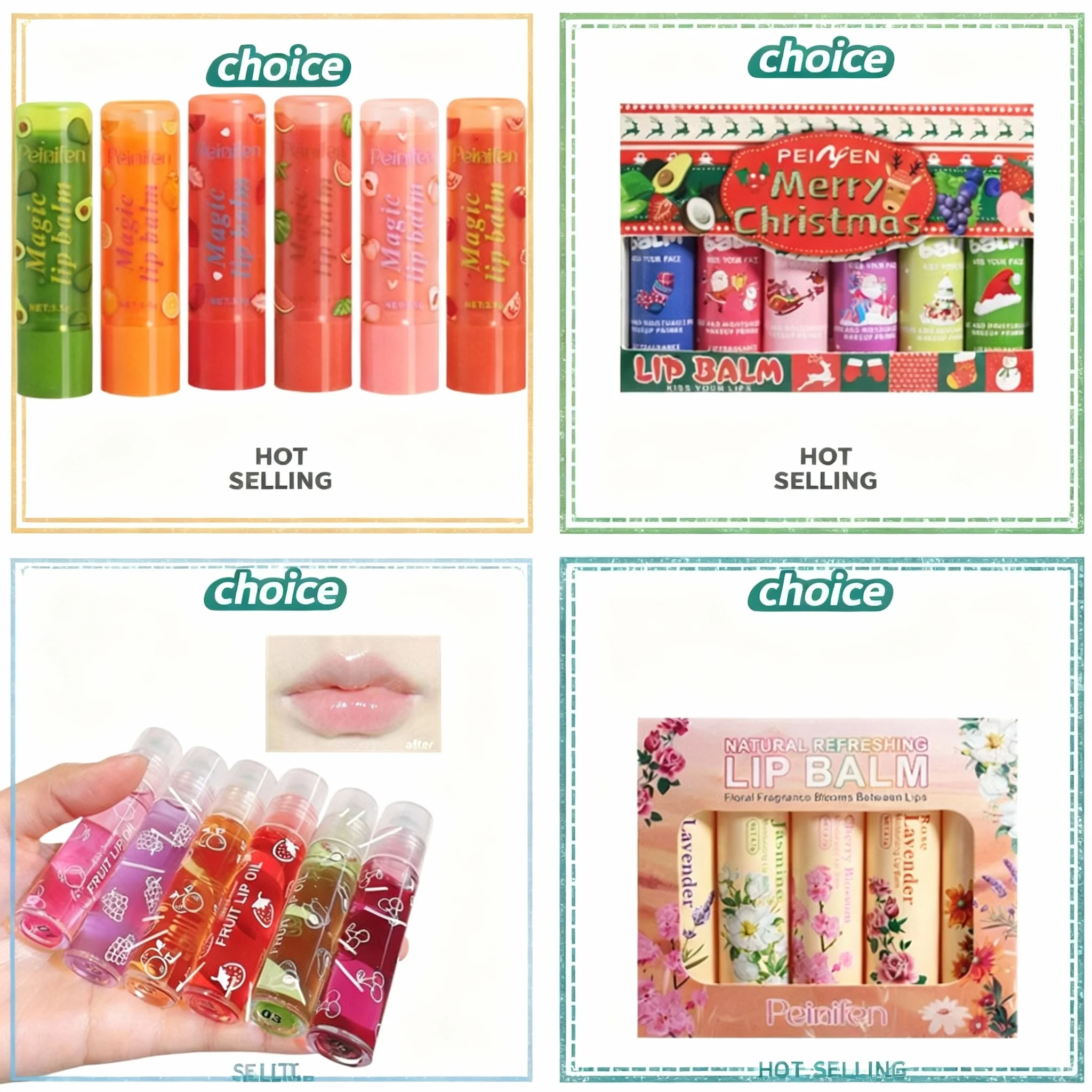 6 Pcs/Set Color Changing Lipstick Fruit Flavor Lip Balm, Nourishing Moisturizing & Non-Stick Cup Lip Gloss For Dry Lips