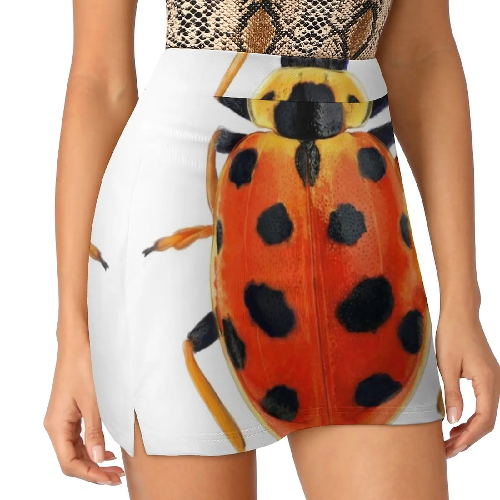 Orange Beetle Skirts Woman Fashion 2022 Pant Skirt Mini Skirts Office Short Skirt Beetle Bug Insect Crawl Creepy Crawly