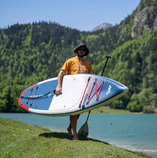 AQUA MARINA HYPER 350*79*15cm Inflatable SUP Board 370L Volume 180kg Max Payload 2 Air Chambers Lakes & Rivers Use