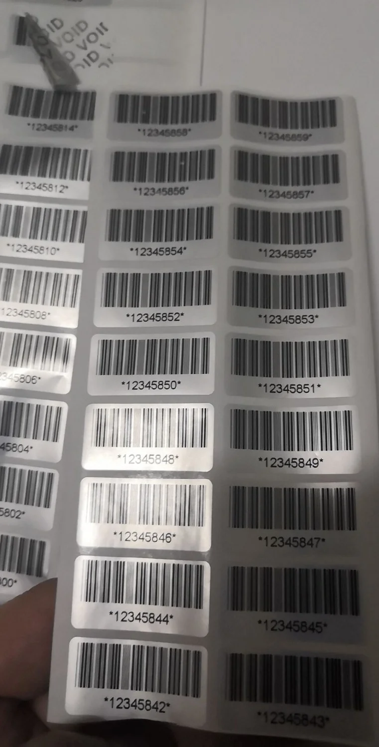 Warranty Protection Sticker (30mm X 15mm) Waterproof Security Seal Tamper Resistant Unordered Serial Number Label   （100pcs/Lot）
