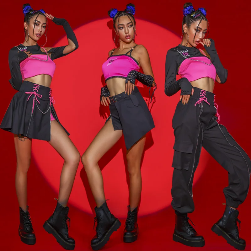 

jazz dance dress Female singing dress Korean dance dress Female group Jazz dance Performance jazz training