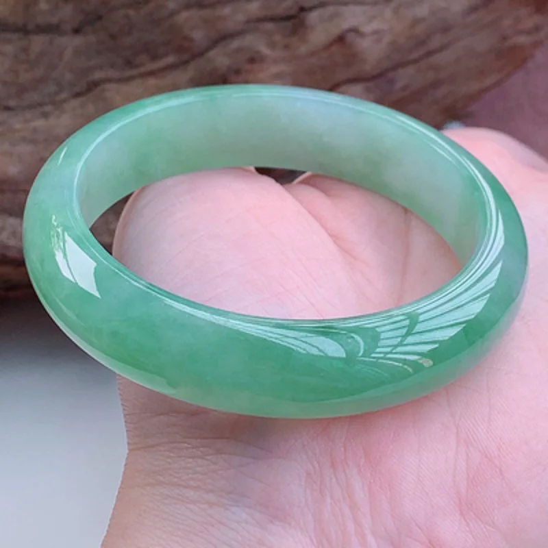 

Natural Myanmar Jade Jade 54mm-62mm bracelet Princess jewelry bracelet send mom send girlfriend gift