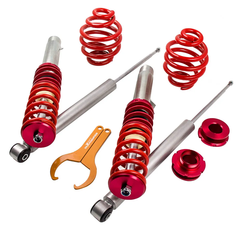 Adjustable Coilovers Suspension Kit For BMW 3 E46 Convertible 323ci 325ci 330ci Spring Front Rear Street Coilovers Shock Struts