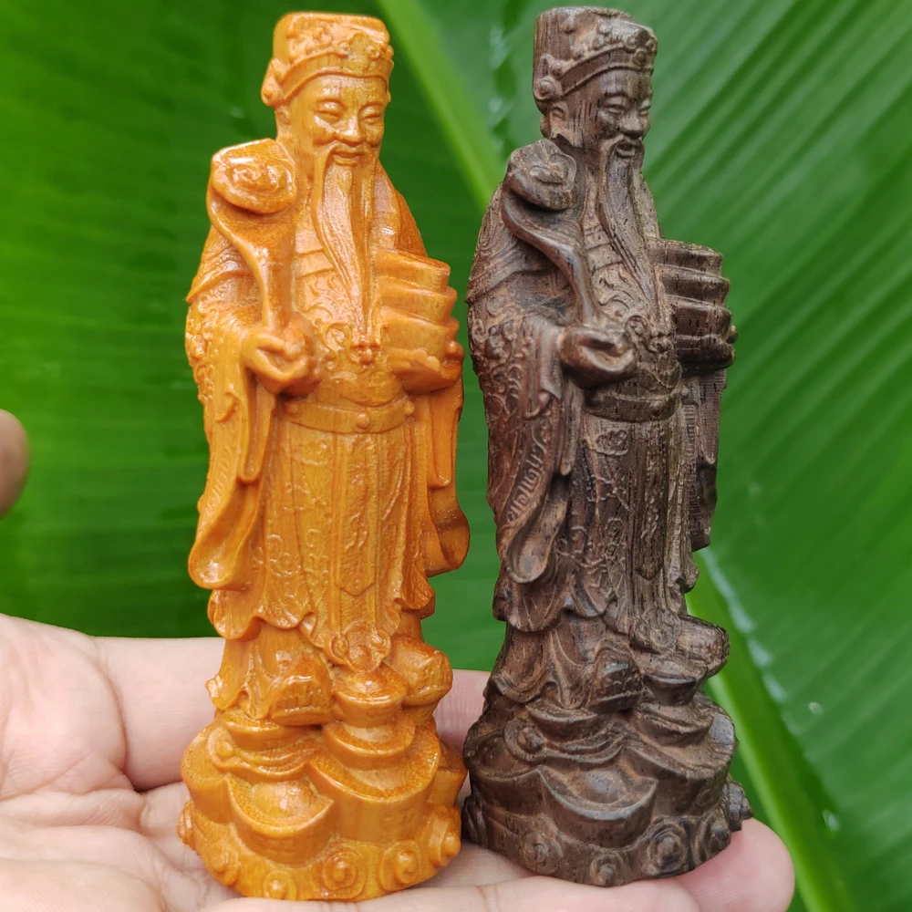 Wooden God of Wealth Figurine  - огляд і ціна Home Decor Exchange