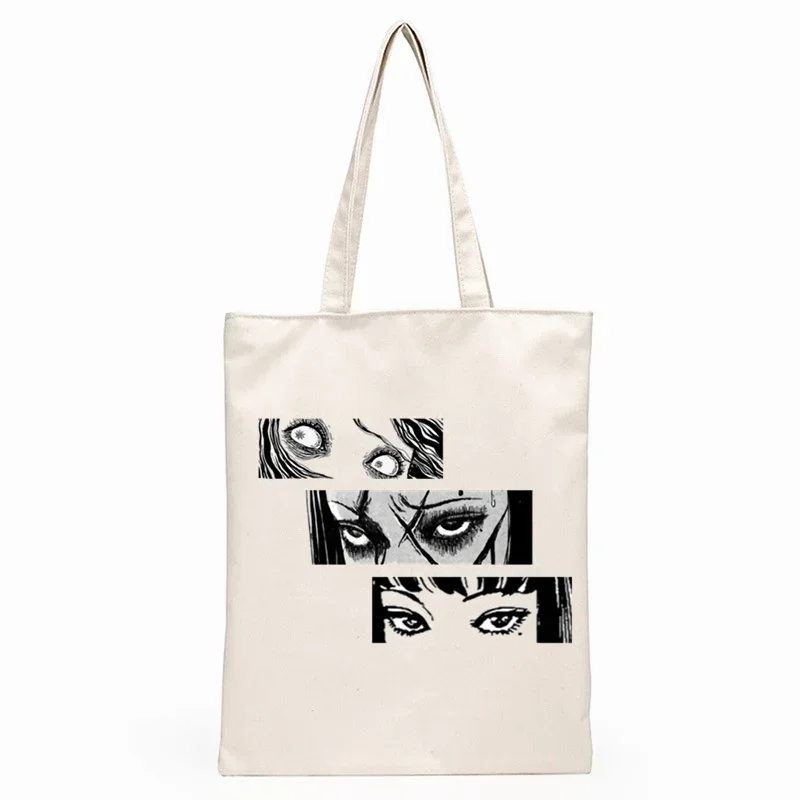 Tomie Junji Ito Suehiro Maruo Manga Horror Graphic Cartoon Print Shopping Bags Girls Fashion Casual Pacakge Hand Bag