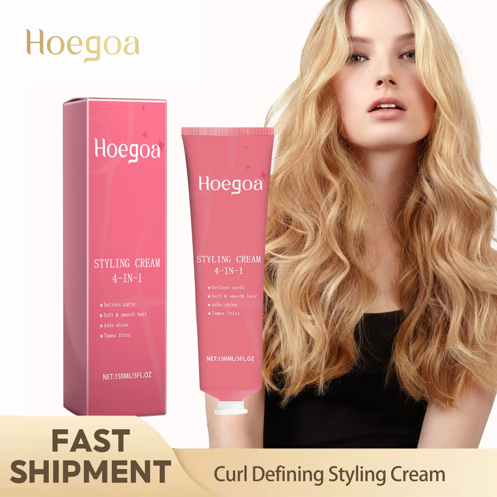 150ml Curl Defining Styling Cream For Wavy Curly Tightly Coiled Hair Deep Nourish Reduce Dry Frizz Boost Hair Luster Elasticity