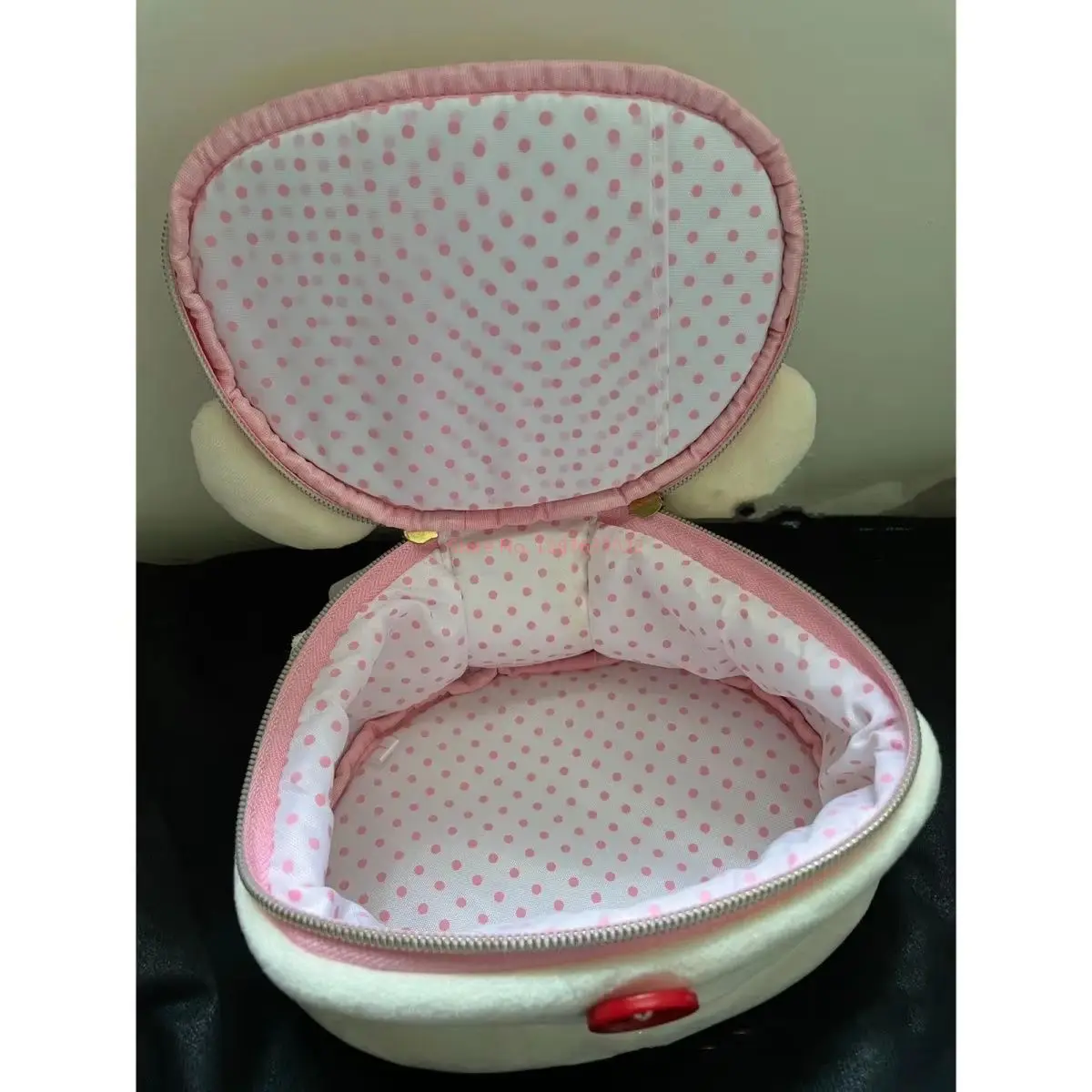 Kawaii Rilakkuma الدب بيضاوي الشكل مجسمة حقيبة مستحضرات تجميل المحمولة حقيبة التخزين لطيف الكرتون سهلة الدب حقيبة التخزين هدايا الفتيات