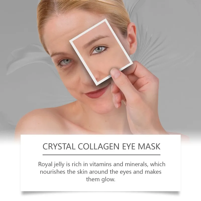 Crystal Collagen Eye Mask Moisturizing Anti Dark Circles Removal Eye Bags Eyes Gel Retinol Facial Anti Aging Beauty Care Patches