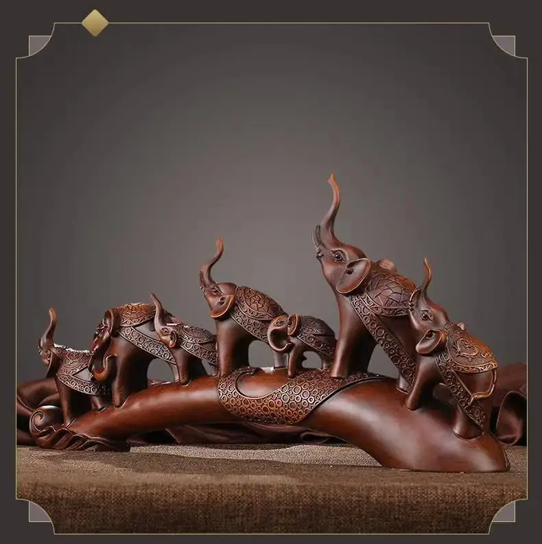 antique Lucky elephant furnishing articles statue ornaments,Hand carved crafts,Decoration,collection,Free shipping