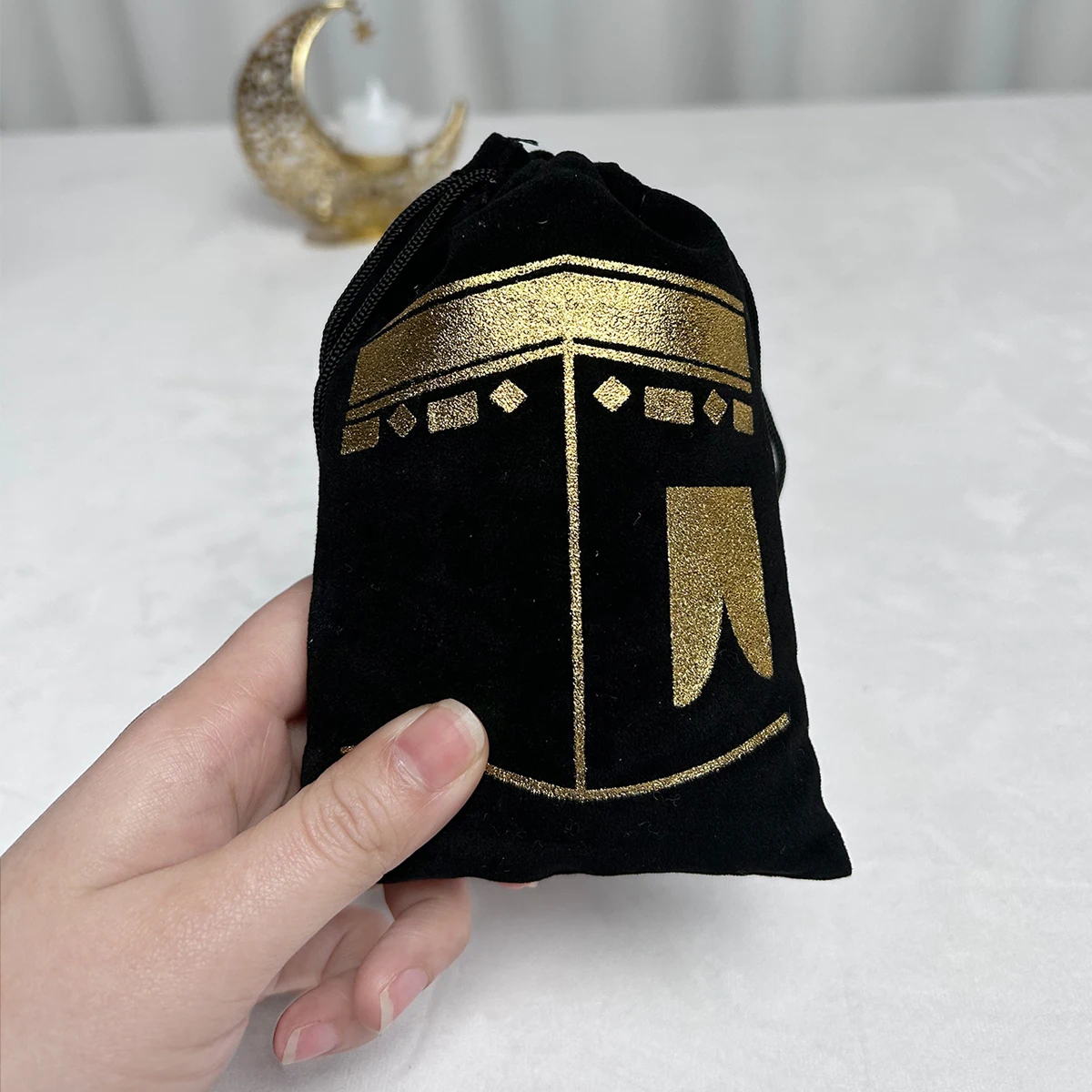 6pcs Eid Velvet Gift Bag Ramadan Decorations For Home 2025 Ramadan Kareem Islam Muslim Party Supplies Happy Eid Al-fitr