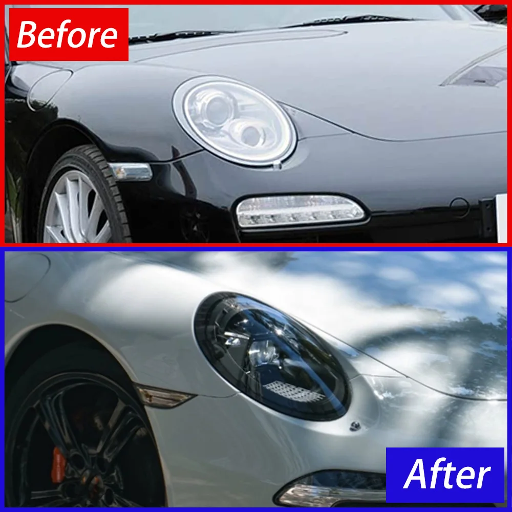 For Porsche 911-997 2005-2012 Auto Front Lamps Assembly Upgrade Car LED Projector lens Plug and Play Headlight Tools Accessories