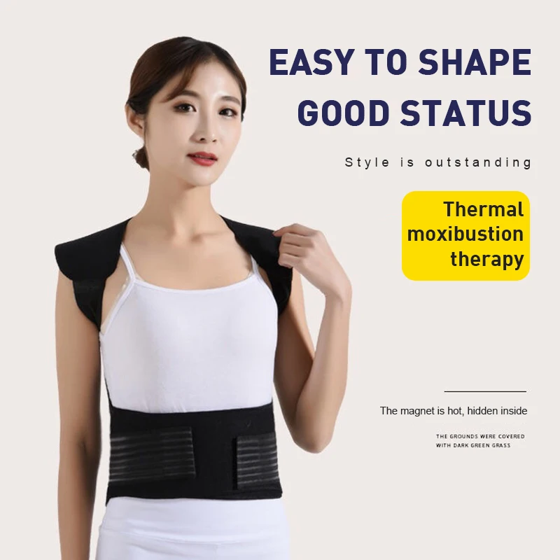 Winter Heated Vest Tourmaline Self Heating Warm Shoulder Pad Magnetic Therapy Waist Back Shoulder Posture Corrector Pain Relief