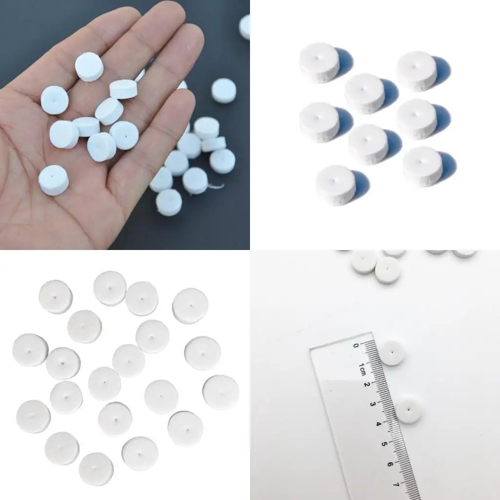 

652F Pack of 500/200 12mm Foam Ear Studs Pads White Foam Mats for Earrings Portable Shockproof Anti Push Pads for DIY Jewelry
