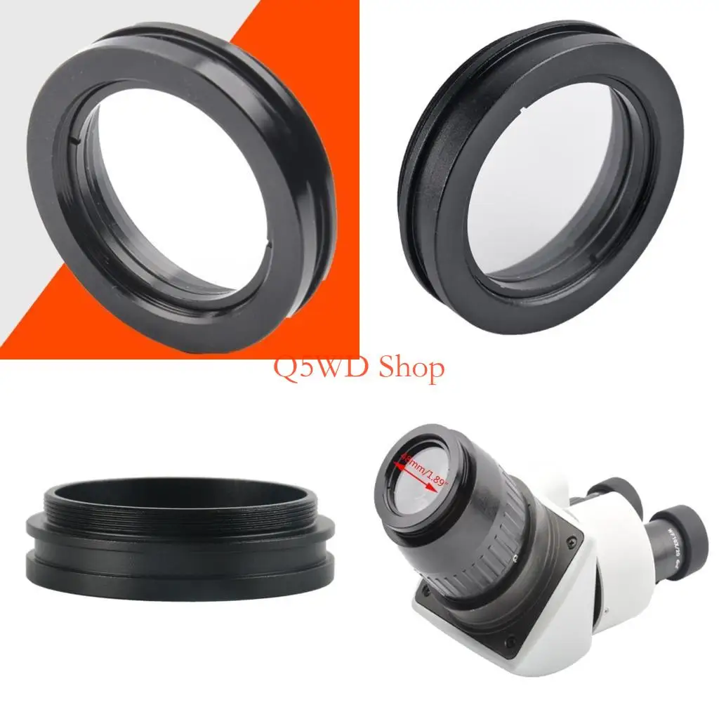 

Q5WD Professioanl Защитная линза для стереомикроскопа 48 мм Резьба Барлоу Дополнительный объектив 100 мм Рабочее расстояние
