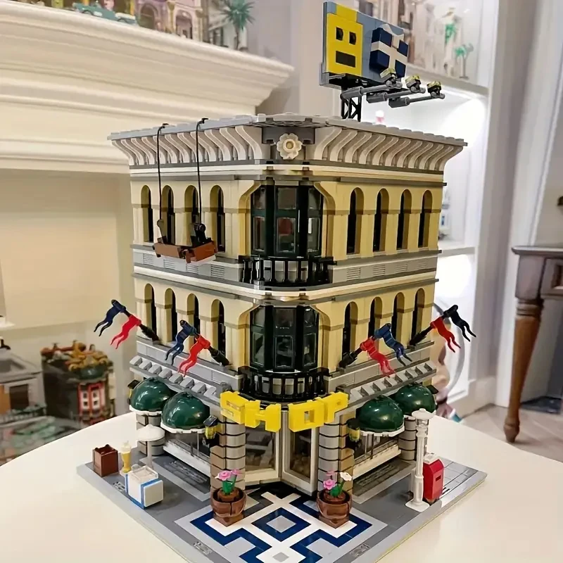 

Creative 2182PCS compatible with 10211 Emporium store street view Architecture Modularize Design Building Blocks Toy Gift