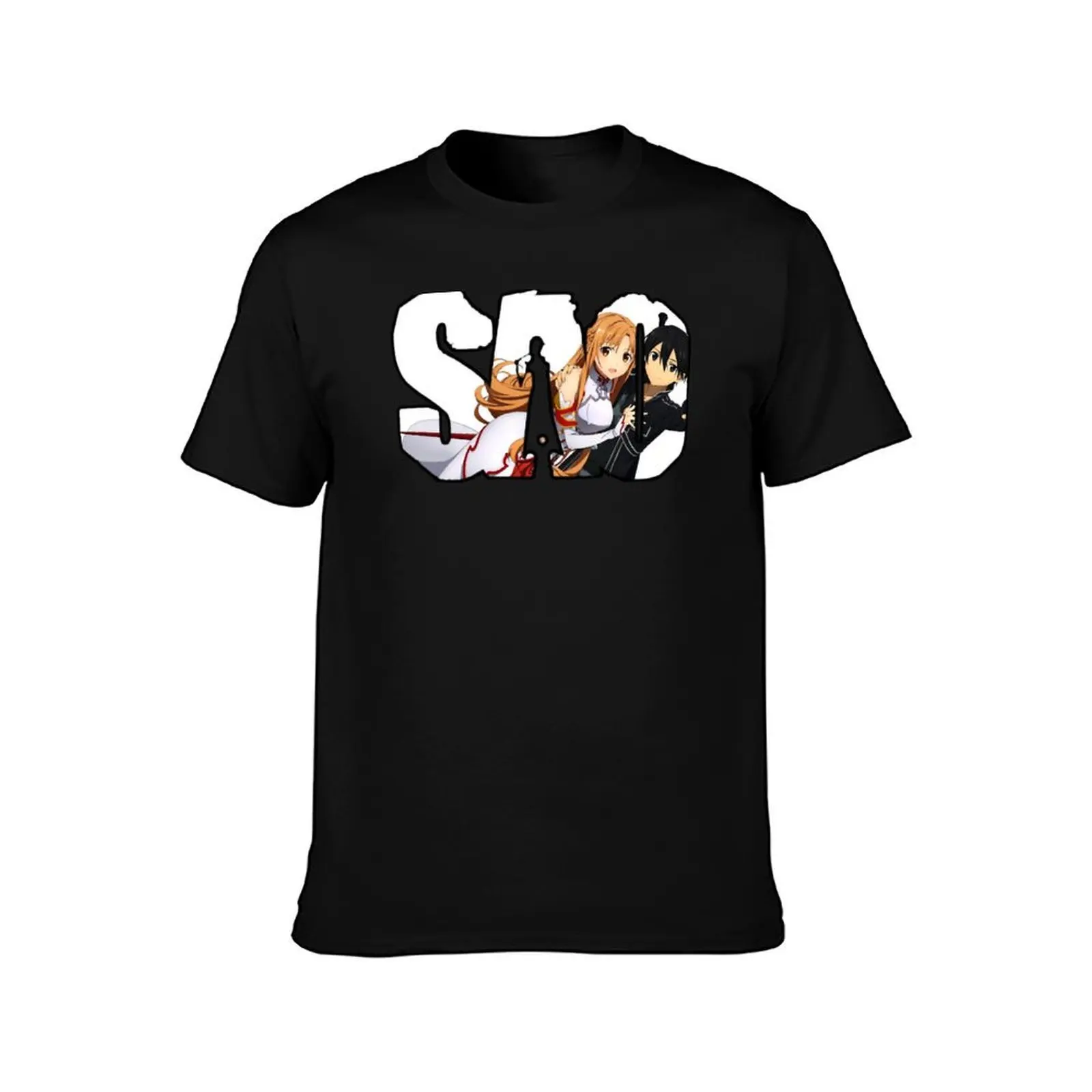 Asuna + Kirito SAO T-Shirt All Weather Casual Short Sleeve T-Shirt