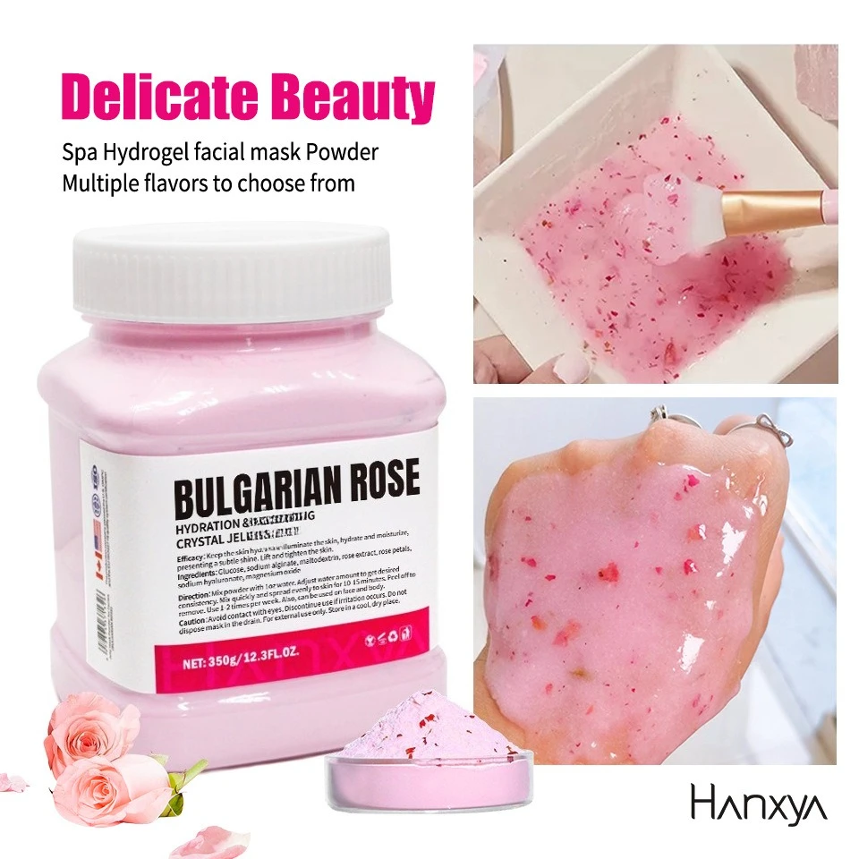 350g Jelly Mask Powder Aloe and Other Plant Flower Powder for Face Mask with Moisturizing, Oil Control, and Whitening The Skin
