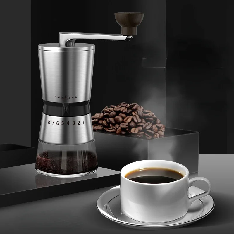 Coffee Bean Grinder Portable Coffee Maker Accessories Manual Espresso Accessory Mill Hand Stainless Steel Manually Coffeeware