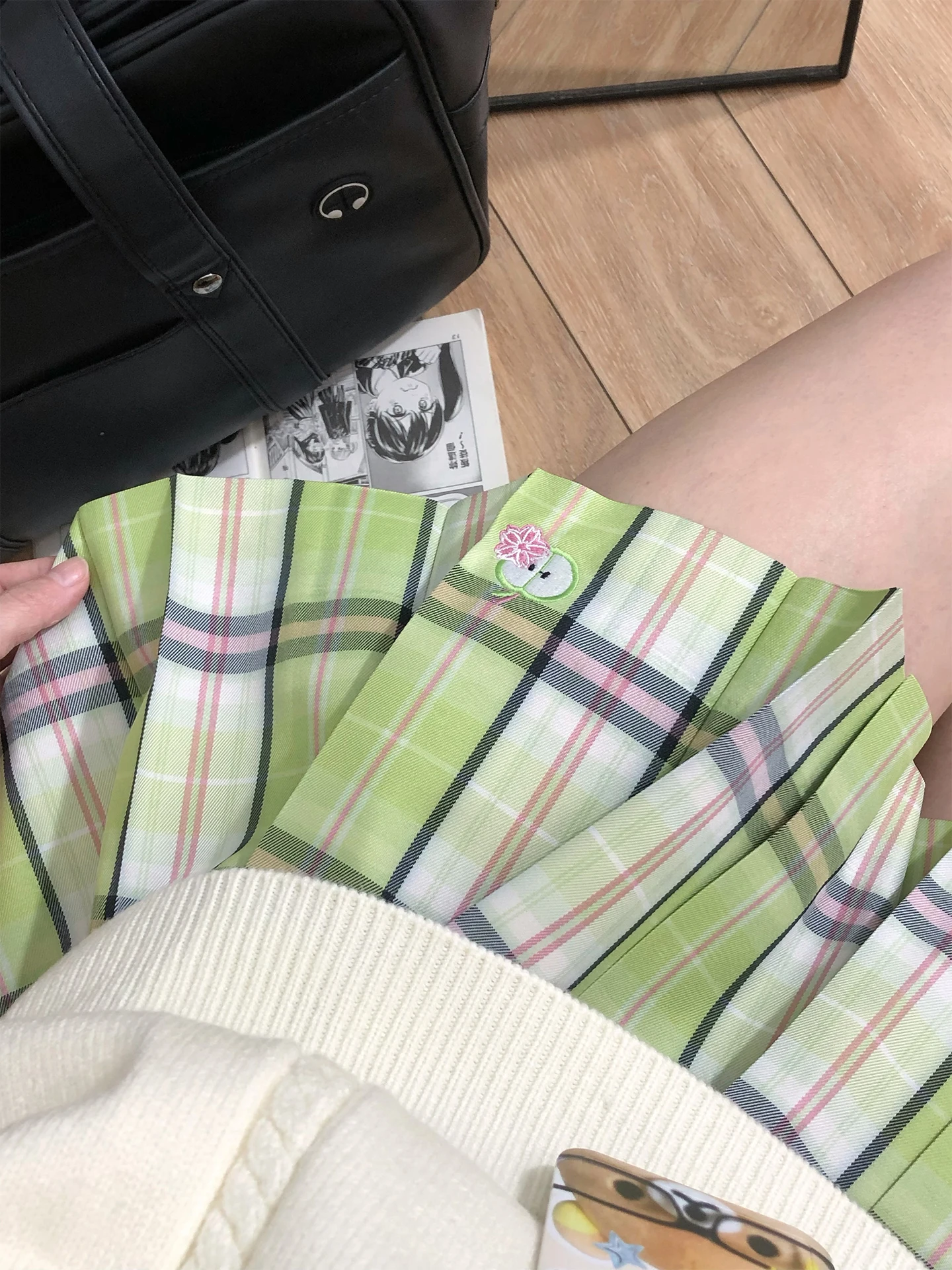 

Tokyo Seasonal Record JK High Waist Plaid Skirt Spring Summer New Style College Wind Women's Miniature Japanese Style Pleated...