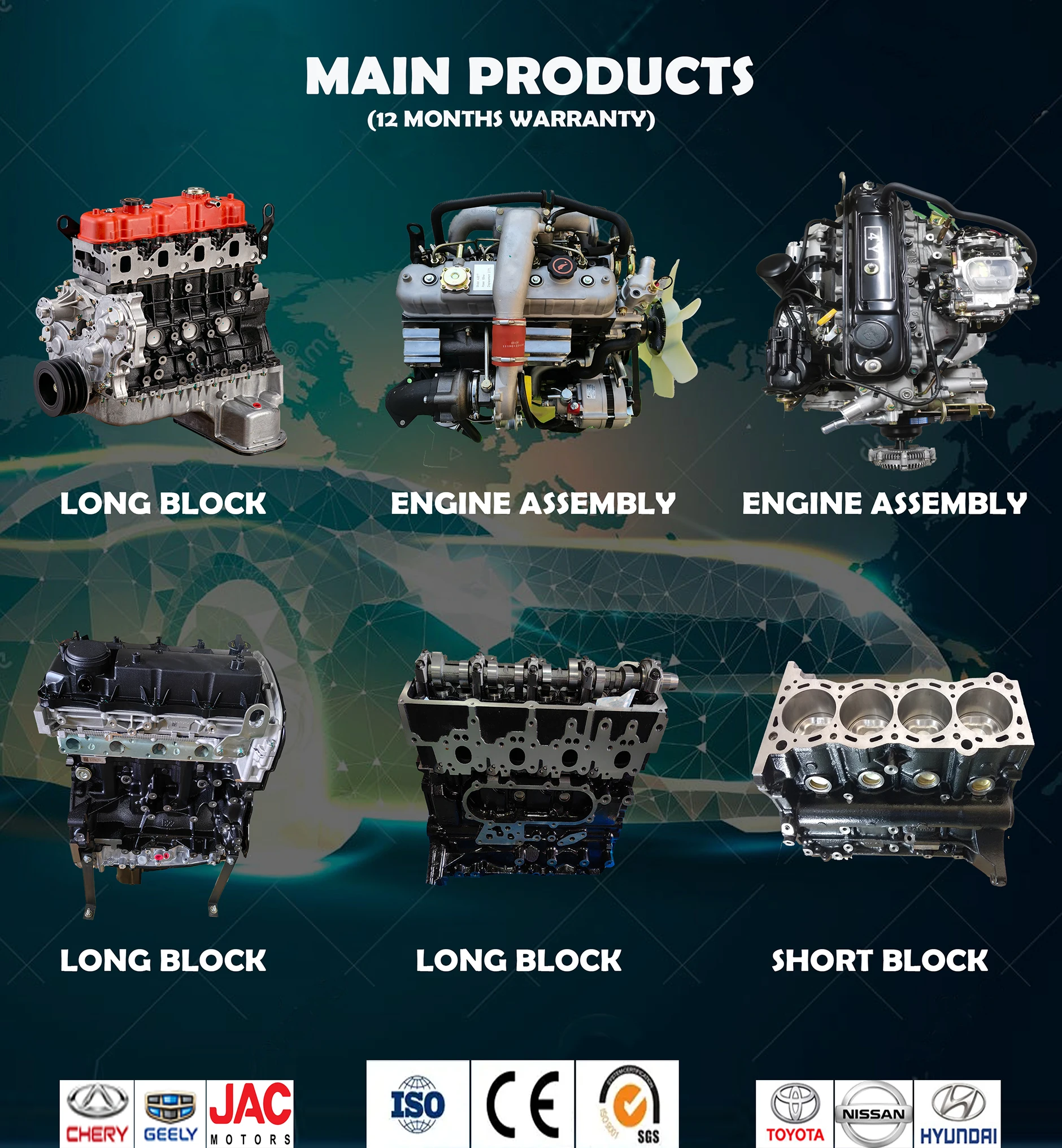 Factory New Wholesale TD27 TD25 Engine Block Short Block Engine Parts Car Short Convex Machine For NISSAN view 6