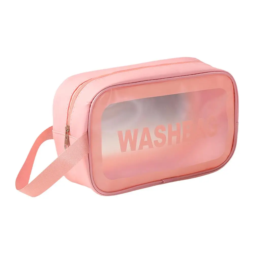 Transparent Makeup Bag Toilet Bag Cosmetic Storage Bag Wind Waterproof Portable Large Capacity For Female Travele Q1q4