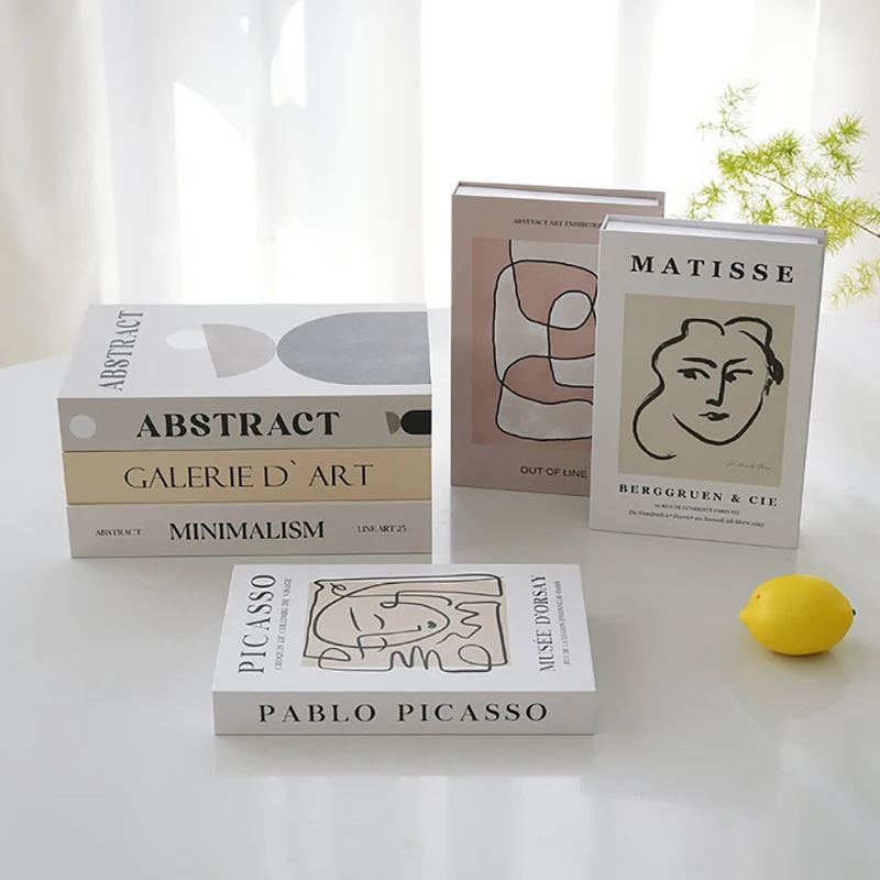Offenes, luxuriöses, gefälschtes Buch, Dekor, Simulationsbuch, Minimalismus, Wohnzimmer-Design, Desktop-Dekoration, Inneneinrichtung
