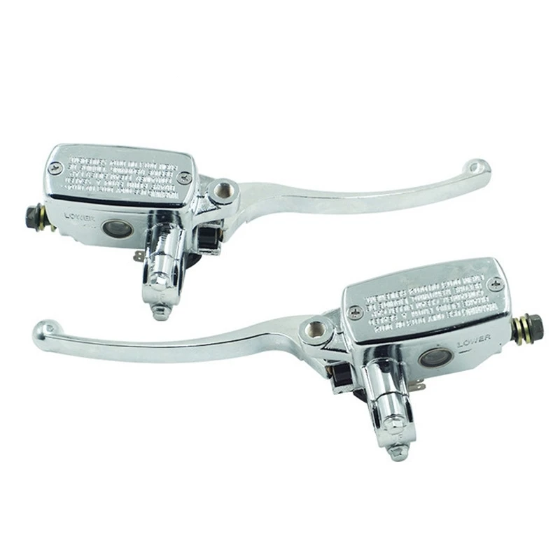 

22 мм алюминиевый мотоцикл универсальный тормозной рычаг сцепления гидравлический главный цилиндр резервуар рычаги для Yamaha Suzuki Honda ATV