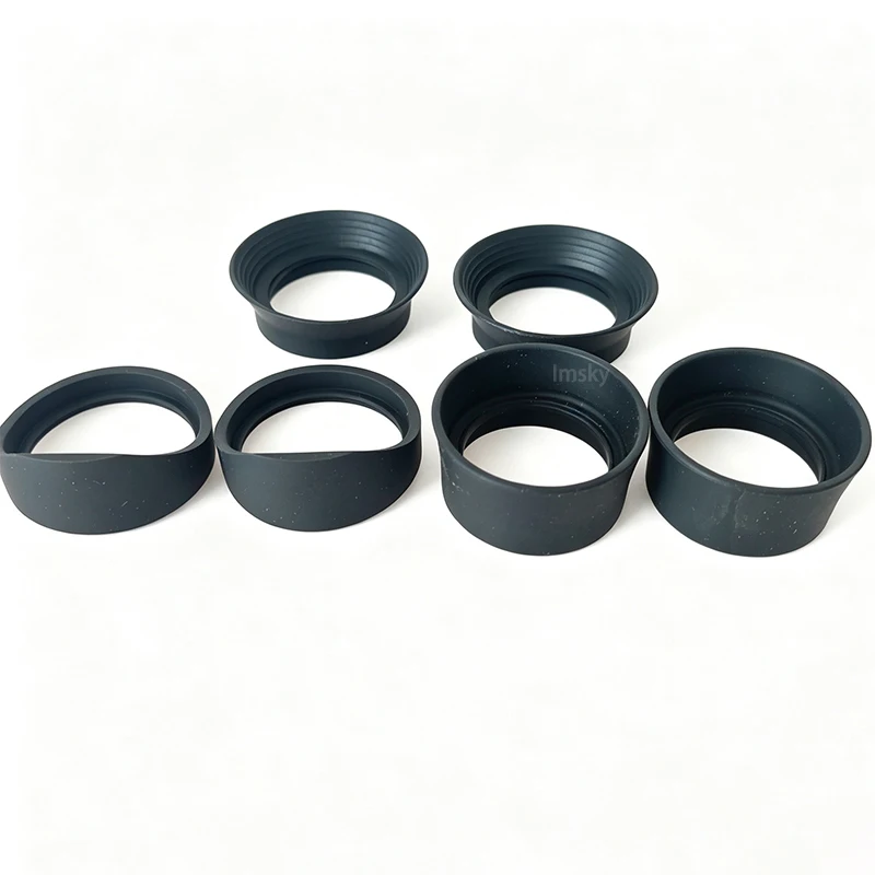 2er- und 10er-Pack Gummi-Augenmuscheln/Augenschutzkappen mit 28-33mm Innendurchmesser für Stereomikroskope, Ferngläser und Teleskope – Detail 4