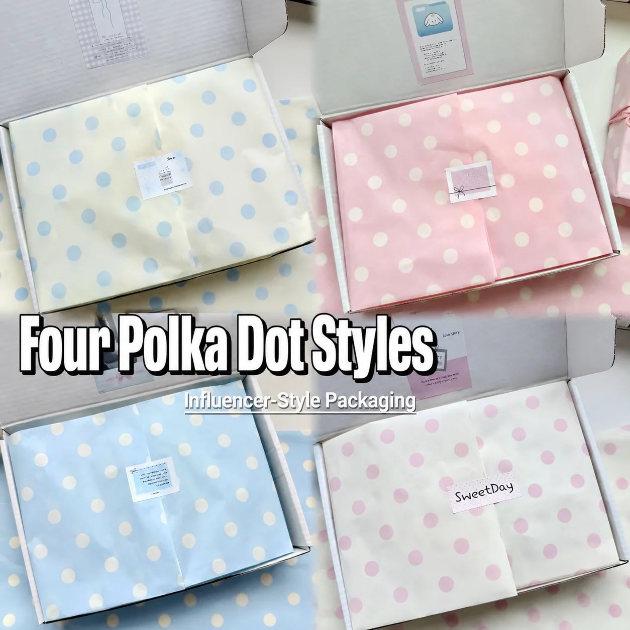 10 Sheets Polka Dots Decorative Tissue Paper Gift Wrapping Paper Diy Art Craft Tissue Paper For Wedding Birthday Baby Shower