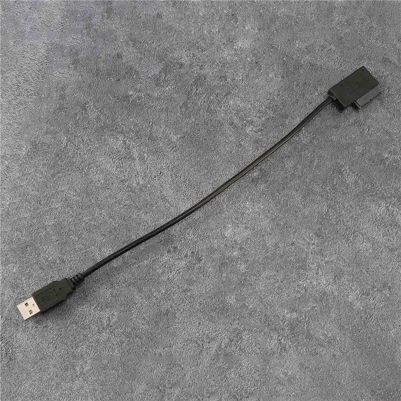M51K-3X USB 2.0 To Mini Sata II 7+6 13Pin Adapter Converter Cable For Laptop CD/DVD ROM Slimline Drive