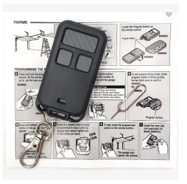 For LiftMaster Chamberlain 890max Garage Door Opener Remote Replacement 3-Button Garage Door Opener Remote with Key Chain