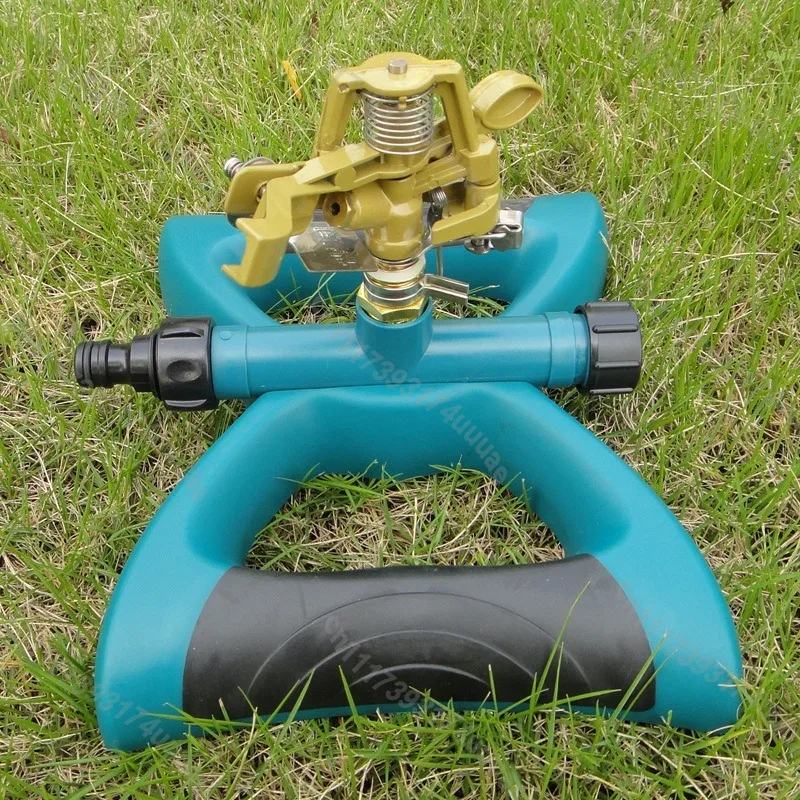 Agricultural Rocker Arm Sprinkler, 360‑Degree Auto‑Rotating Irrigation Sprayer For Lawn Garden Greening Watering