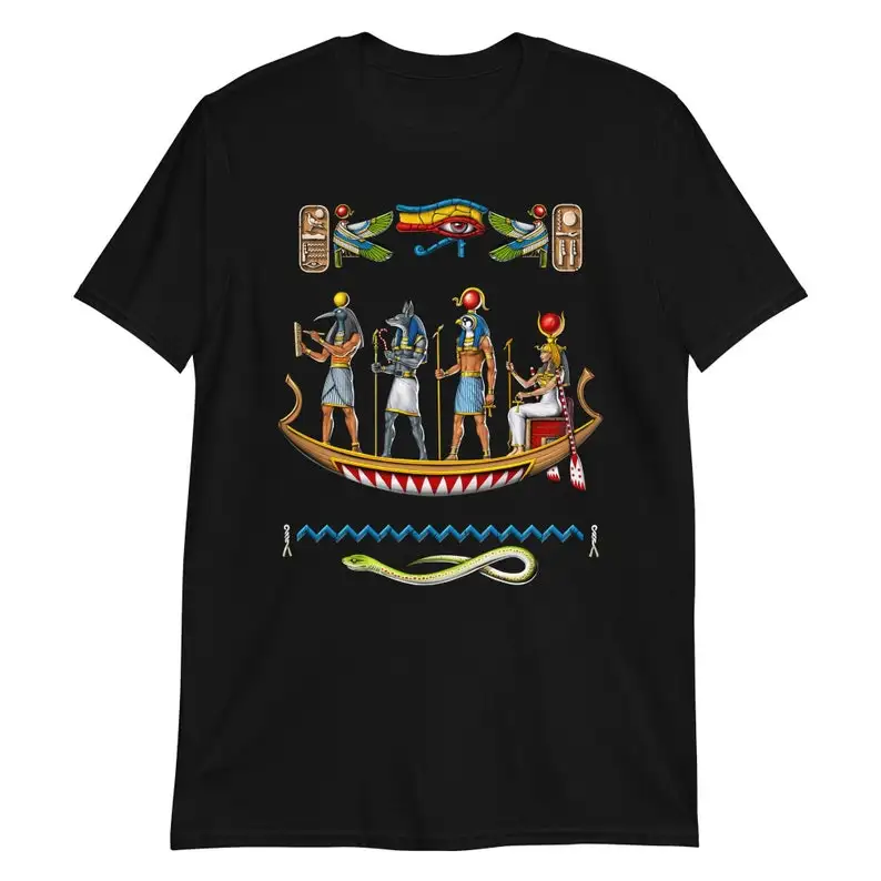 Egyptian God Anubis Shirt, Thoth Egyptian Deity T-Shirt, Eye Of Horus, Egyptian Mythology Hieroglyphs, Ancient Egypt Clothes