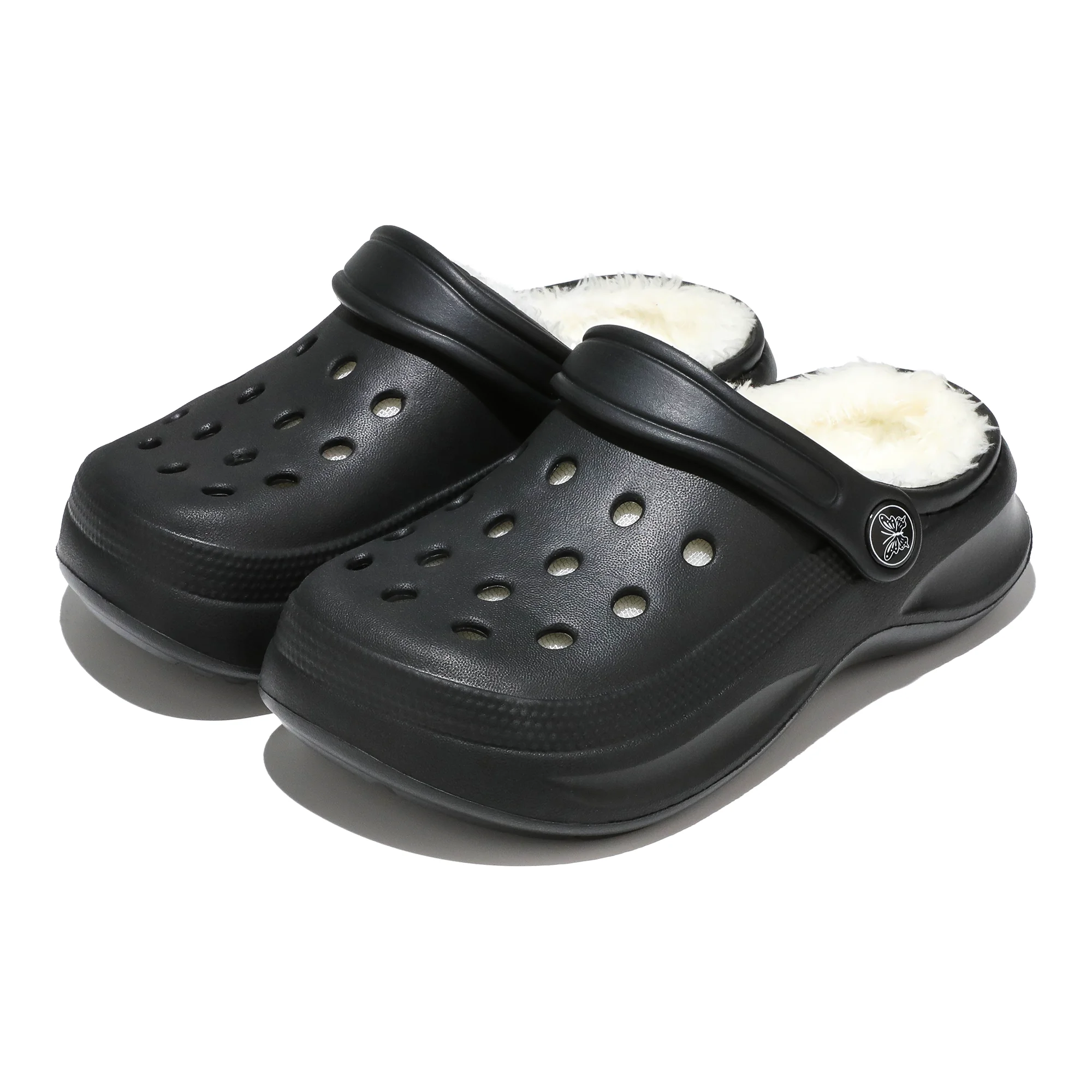 Kinder-Clogs und -Mules mit Fellfutter, leichte Garten-Schuhe mit Baumwollfutter, warme Hausschuhe für Jungen, Mädchen und Kleinkinder, 168. – Detail 13