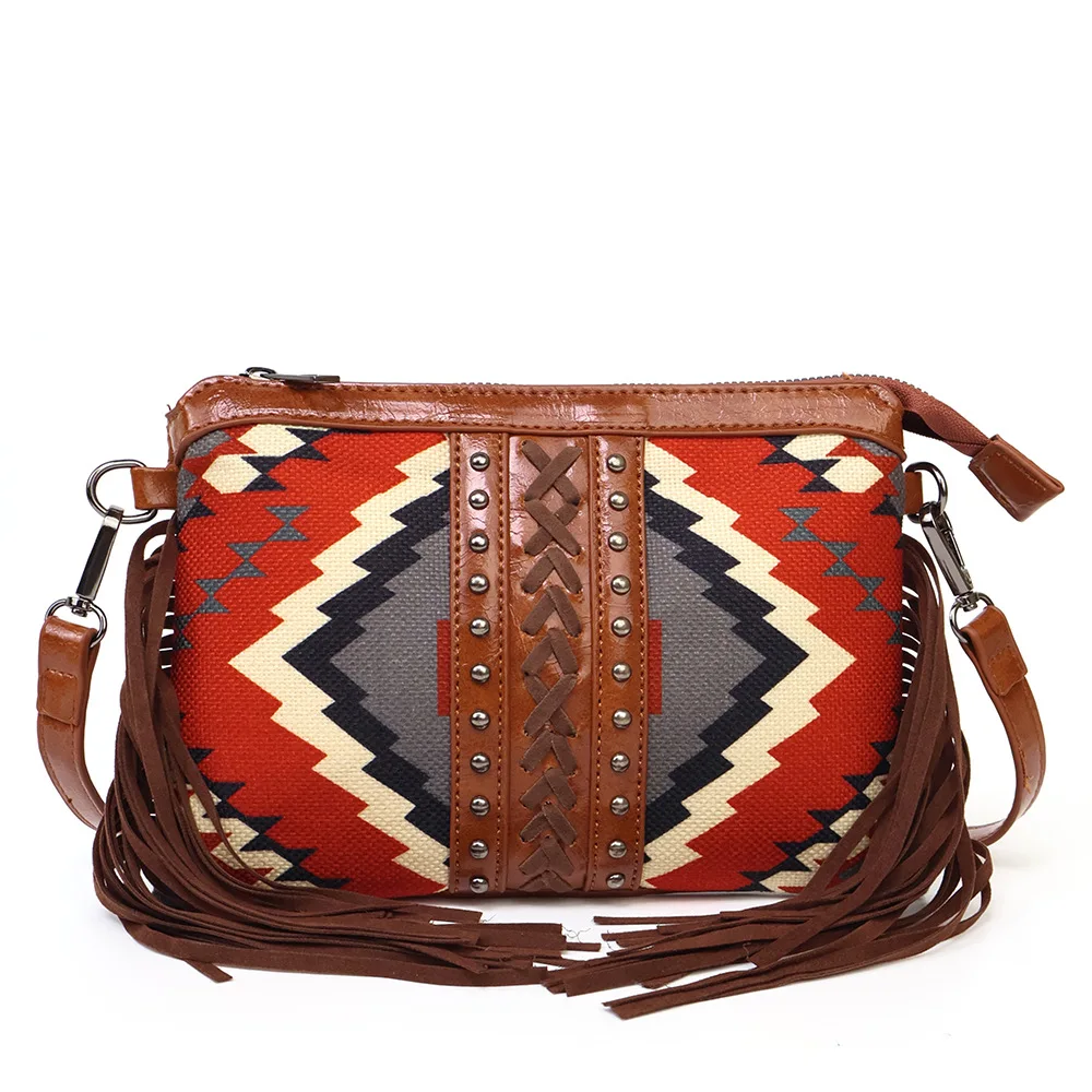 2025 New Retro Viking Style Medieval Tassel Women's Shoulder Bag Crossbody Bag European And American Fashion