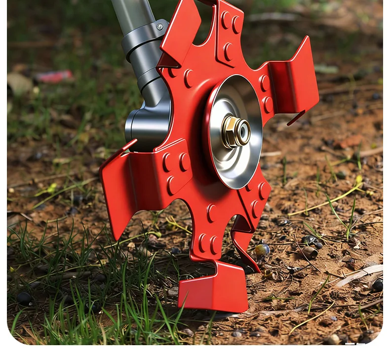 Manganstahl 240mm Grabenfräser-Rad für Kleine Bodenfräsen zur Bodenlockerung, Tiefpflügeln, Unkrautjäten und Rasenmähen – Detail 6