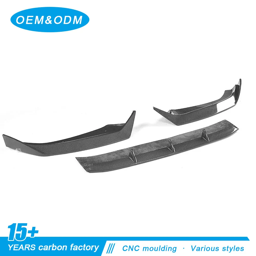 Carbon Fiber Front Bumper Lip for Audis A4 B9 SLINE S4 17-18