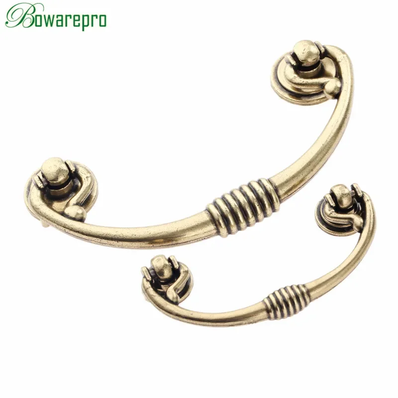 1Pc Antique Kitchen Cabinet Knob Cupboard Dresser Drawer Room Door Pull Handle Furniture Knobs and Handles,Single Hole/64mm