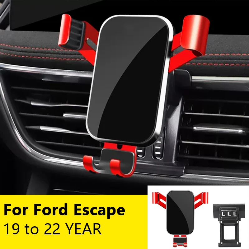 

For Car Cell Phone Holder Air Vent Mount GPS Gravity Navigation Accessories for Ford Escape 2019 to 2022 YEAR