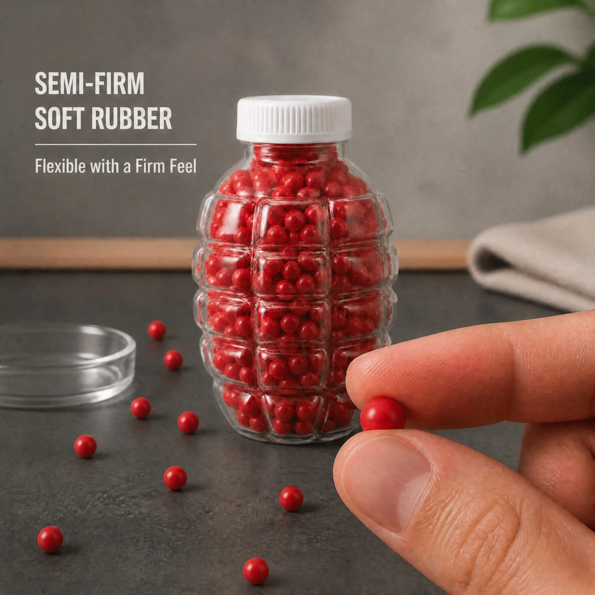 620PCS 7.1mm Red Semi Firm Sof - Bocce Ball Set recension och pris