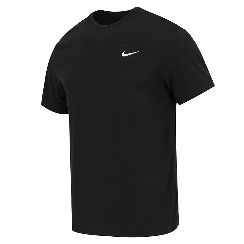 

Футболка Nike мужская спортивная для фитнеса, быстросохнущая, дышащая, свободного кроя, с маленьким логотипом, из ледяного шелка, с круглым вырезом, с коротким рукавом, Dv9840-010