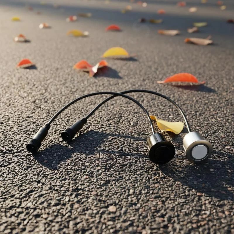 Waterproof Reverse Sensor, 18.8mm Car Parking Radar Probe with Sound Notification & Upgrade Cable