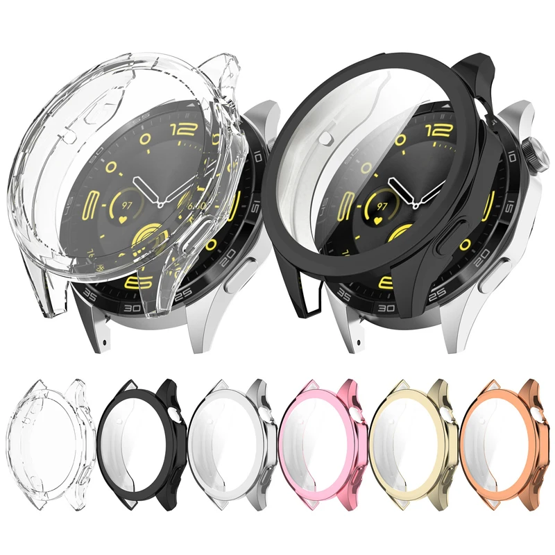 Protector Case for Huawei Watch GT4 41mm & 46mm Screen Protector Shell All-Around Full Bumper Anti-scratch Cover image 3