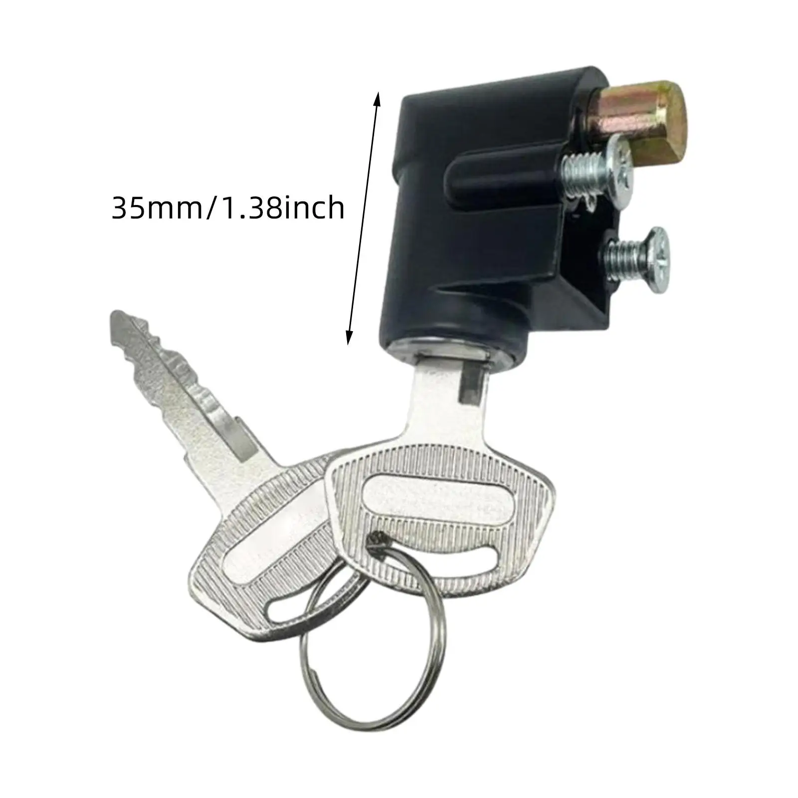 Motorcycle Steering Safety Lock with Keys and Handlebar Protection for Suzuki GN125 GS125 Key Switch