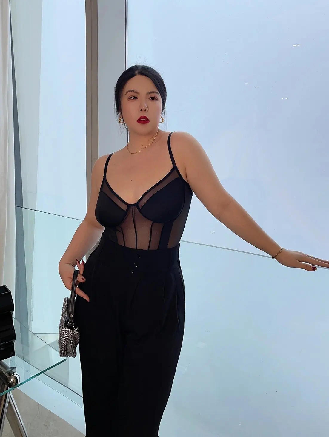 

Sexy Lace One-Piece Suitings No Sponge No Steel Ring plus Size Retro Inner Wear Large Size Strap Top High Waist Short Skirt
