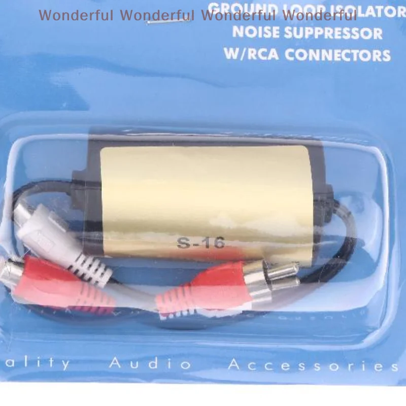

Effective Audio Noise Reduction Device Ideal Ground Loop Isolator Noise Filter for Car And Home Stereos