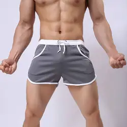 Hot Men Board Shorts Summer Beach Casual Loose Elastic Waist Sexy Comfort Athletic Gym Sports Training Swimwear Short Pants