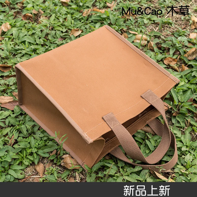 Handbag Linen Canvas Large Capacity Student Book Carrying Cram School Carrying Durable Shopping Consignment