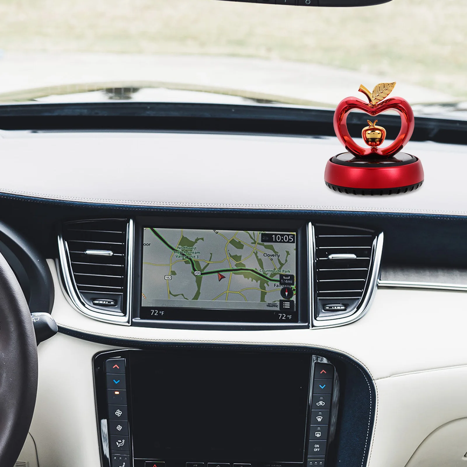 سيارة الشمسية الروائح الناشر الفاخرة رائحة الصلبة النفط العطر لوحة القيادة السيارة الديكور الداخلية المعطر السيارات #3